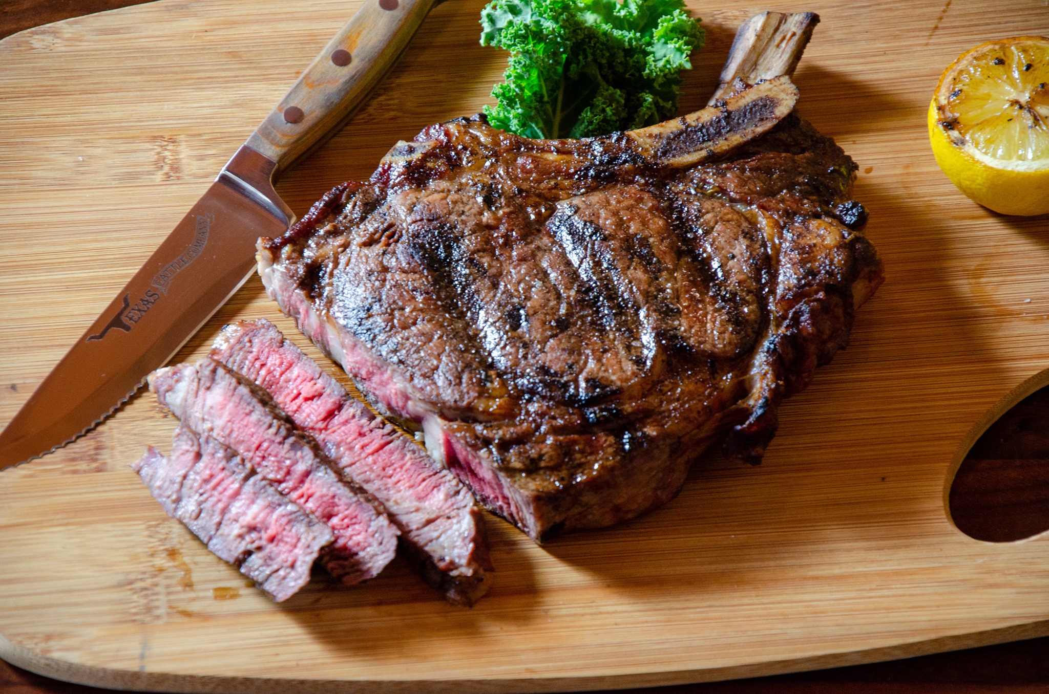 Steak cut up at texas cattle company in lakeland, fl