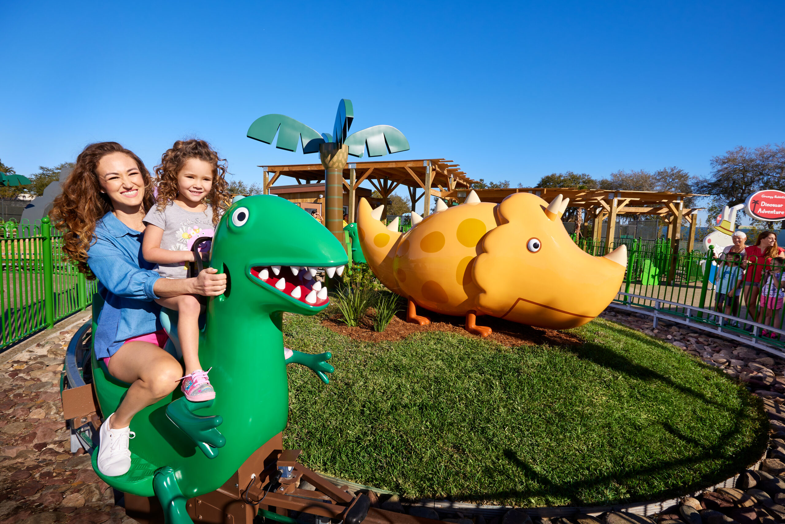 Grampy Rabbit's Dinosaur Adventure at the world's first peppa pig theme park