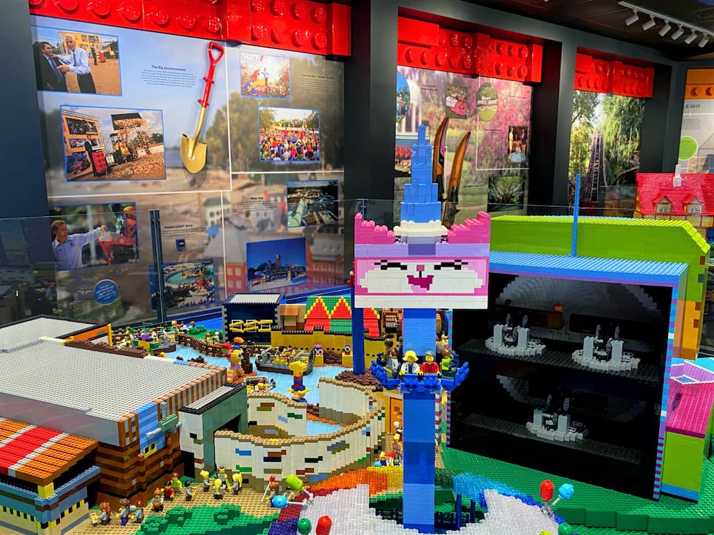 Uni Kitty at Legoland Attractions at the LEGOLAND Story Experience. one of the top 10 reasons to visit legoland in 2022.