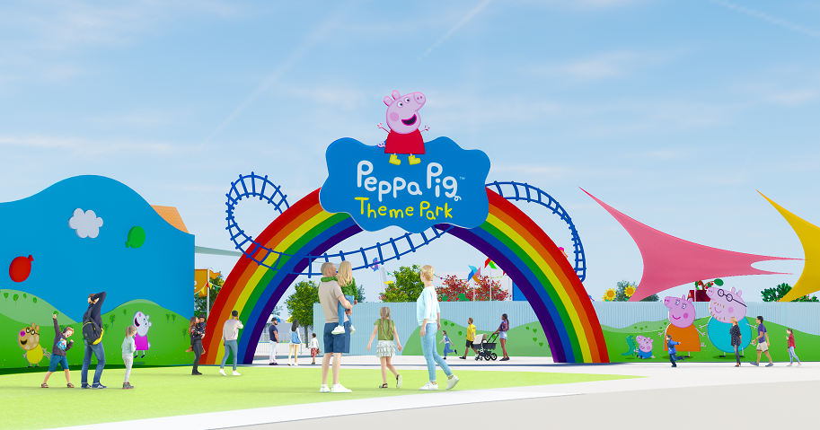 Entrance to the all new Peppa Pig Theme Park